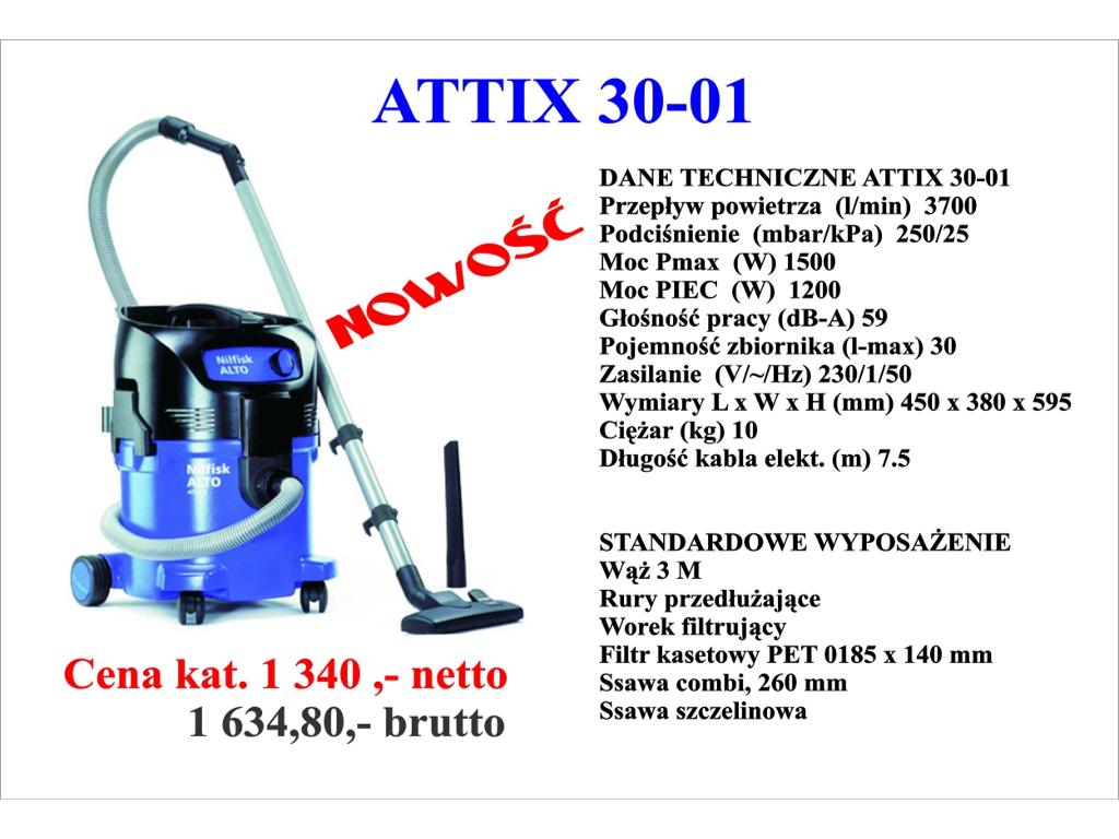 Nilfisk Alto Attix 30-01 nowy gwarancja producenta