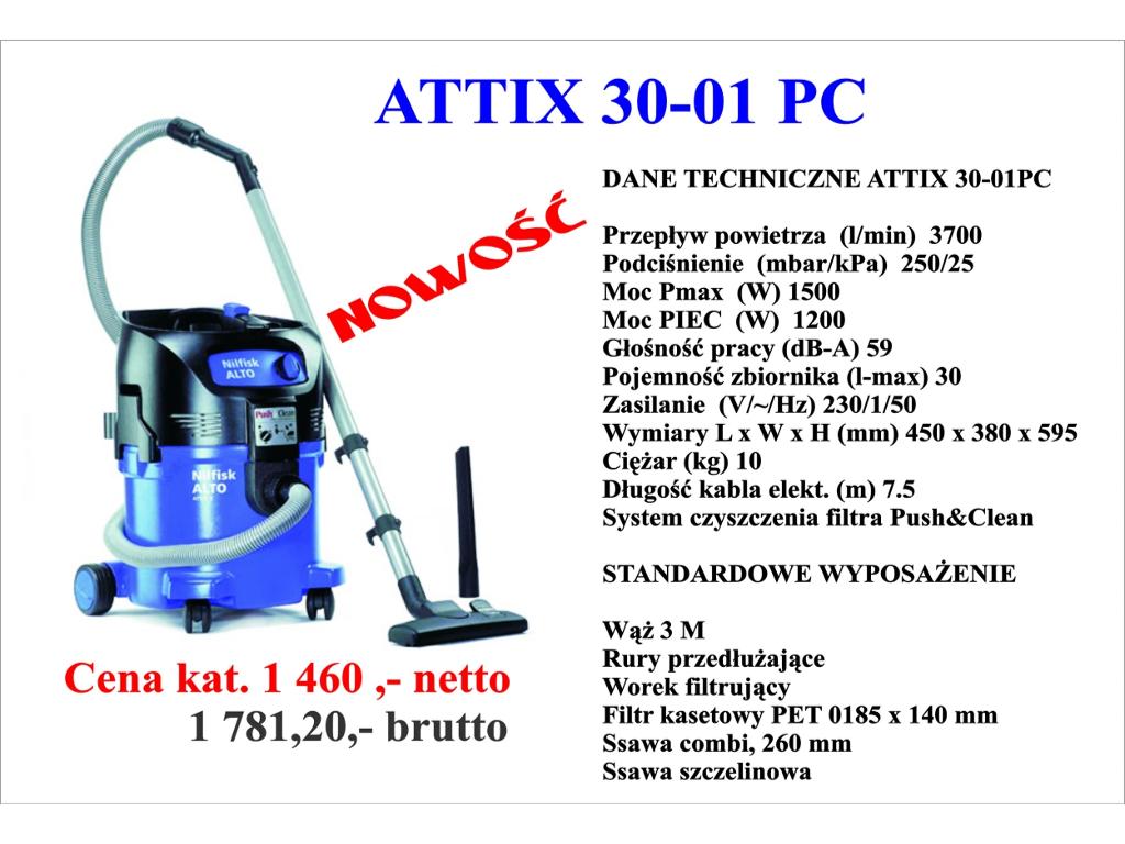 Nilfisk Alto Attix 30-01PC nowy gwarancja producenta