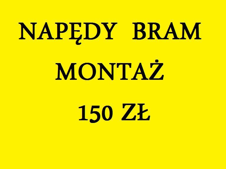 NAPĘDY BRAM-SZLABANY-MONTAŻ - 150 zł - ŁÓDŹ, łódzkie