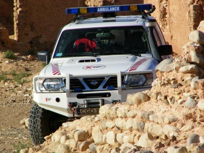 off road rescue team  ambulans obstawy medyczne