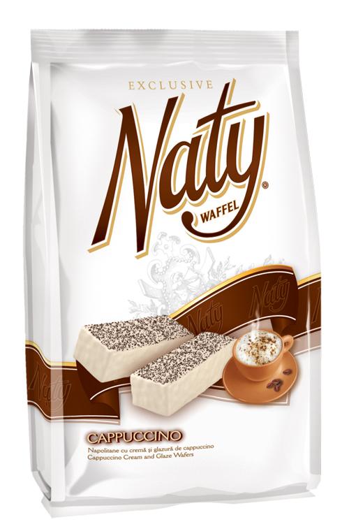 NATY wafle cappuccino w polewie cappuccino 250g