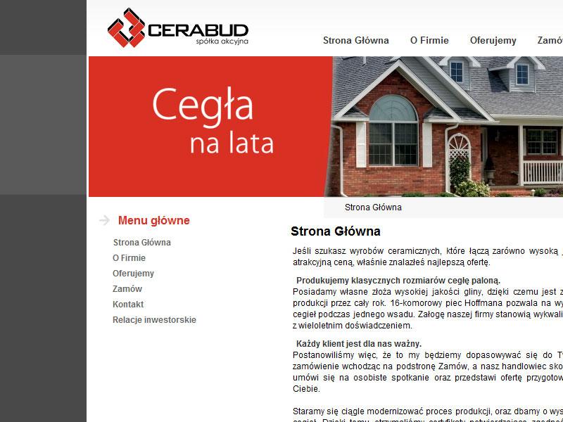 Cerabud.pl - CERABUD S.A.