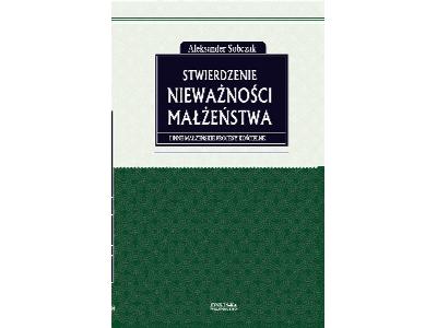 Aleksander Sobczak - Stwierdzenie nieważności małżeństwa - ebook - kliknij, aby powiększyć