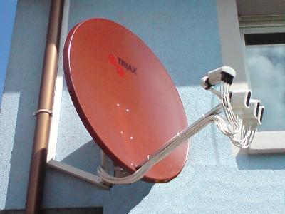 Zbiorcza instalacja antenowa na 4 satelity - kliknij, aby powiększyć