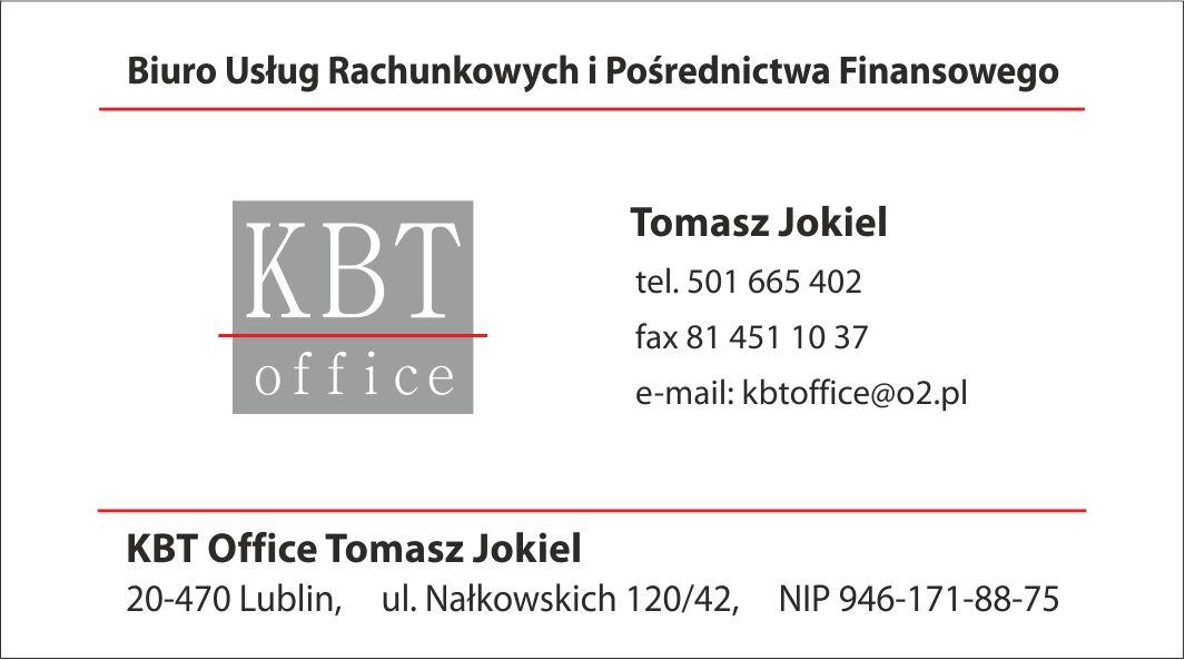 Biuro Rachunkowe KBT Office Tomasz Jokiel, Lublin, lubelskie