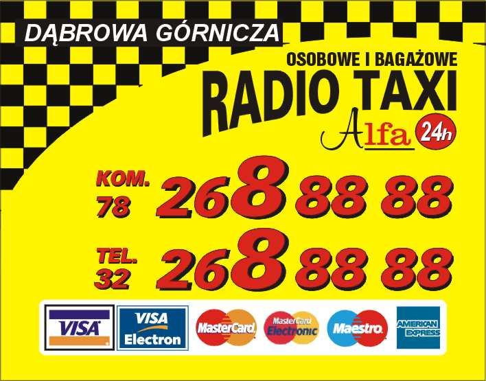 Radio Taxi ALFA , Dąbrowa Górnicza, śląskie