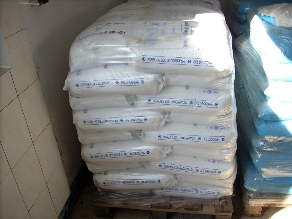 SÓL DROGOWA workowana (25 kg) TRANSPORT , KŁODAWA, wielkopolskie