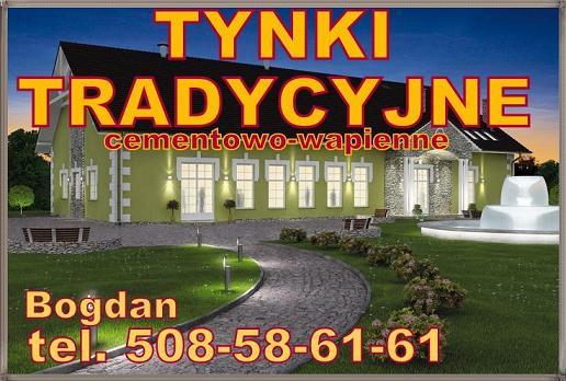 Tynki tradycyjne Białystok i okolice tel. 508-58-, podlaskie