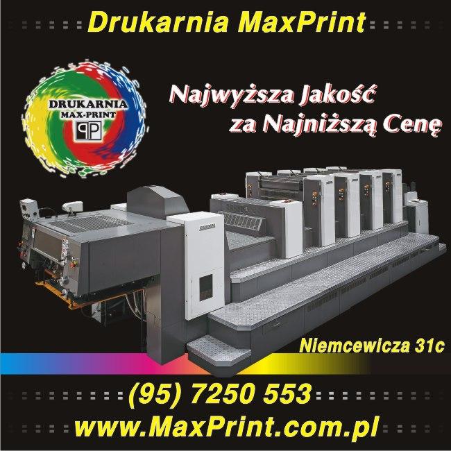 Drukarnia Max-Print   3*Naj  Szybko,Tanio,Pewnie, Gorzów Wlkp, lubuskie