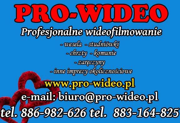 PRO-WIDEO Wideofilmowanie Kamerzysta Videofilmowan, Nowy Sącz, małopolskie