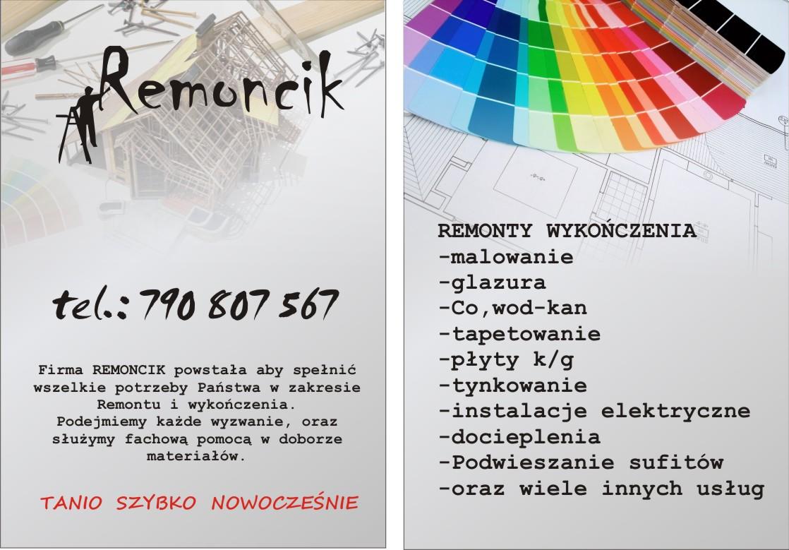 REMONTY WYKOŃCZENIA Firma REMONCIK, Łaziska Górne, śląskie
