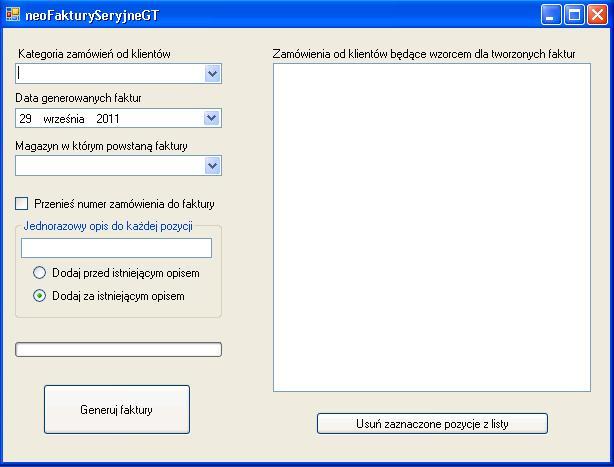 Faktury seryjne