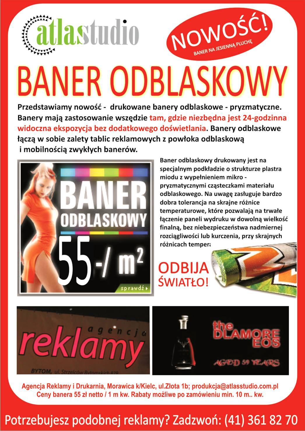 Reklama, druk, banery, oklejanie pojazdów, ulotki,  katalogi, bilbordy, Morawica, świętokrzyskie