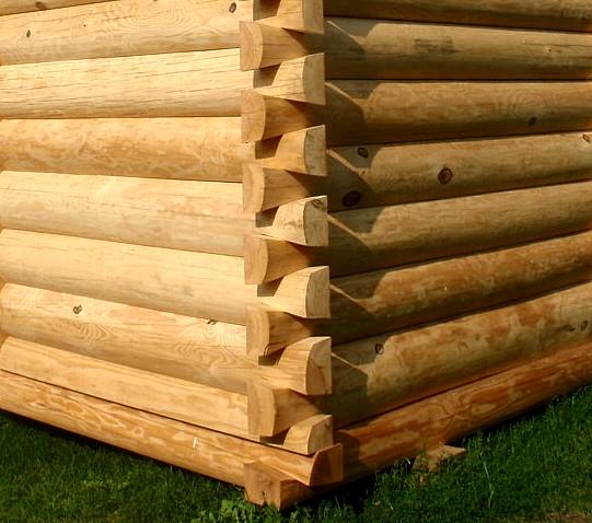 Budowa domów drewnianych. Toczenie litych bali., Lipowa, śląskie