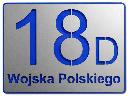Podświetlane tablice adresowe, cała Polska