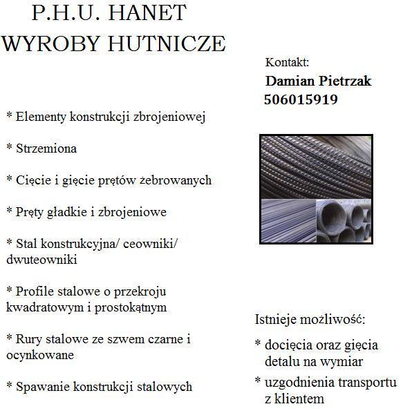 Strzemiona, wyroby hutnicze, pręty, Poznań, wielkopolskie