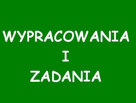 WYPRACOWANIA z języka angielskiego