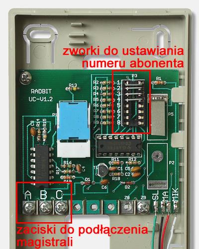 Unifon cyfrowy UCN Radbit - ustawianie numeru