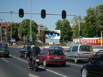 Reklama na telebimach Led Łódź, Piotrkowska, łódzkie