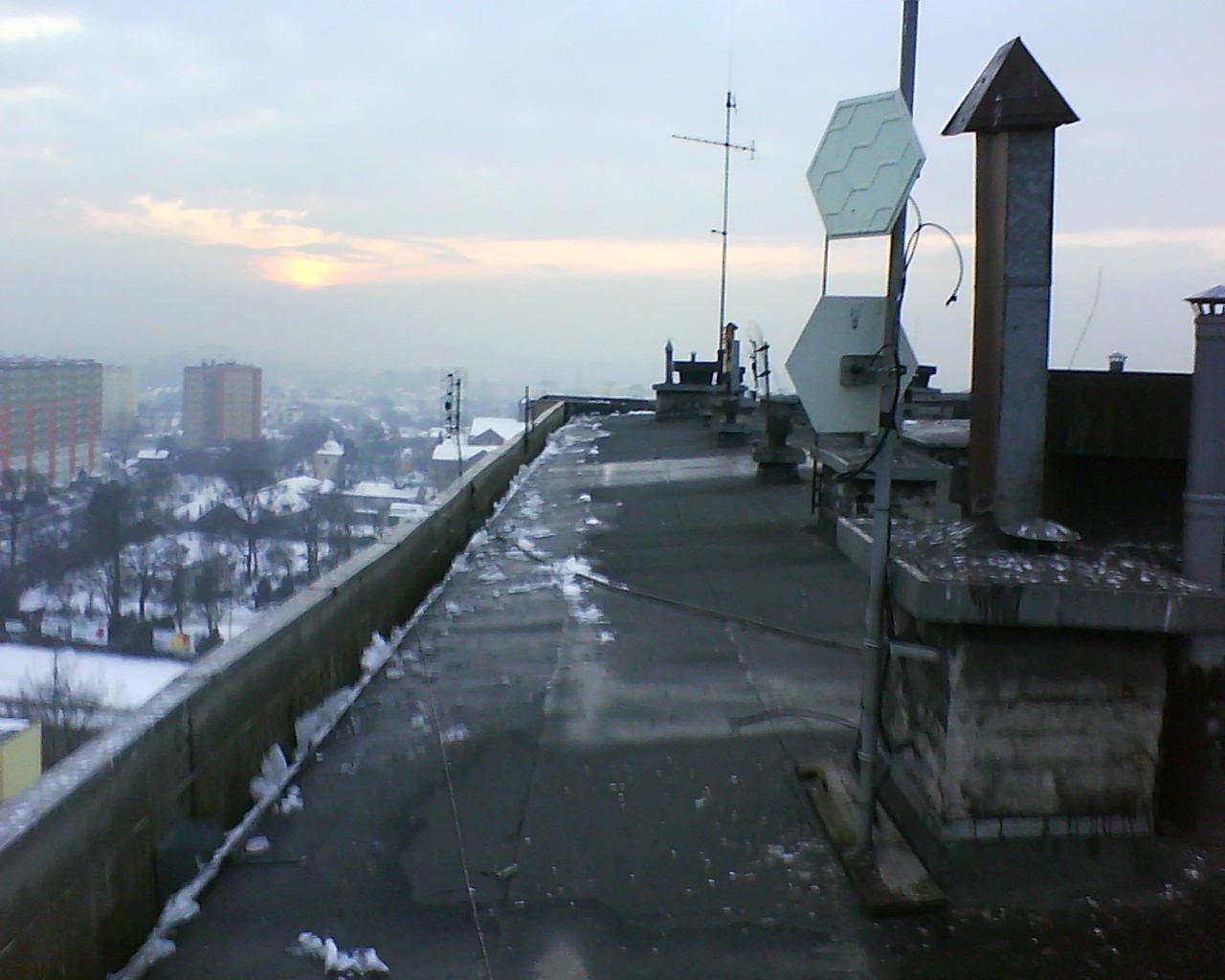 Odśnieżanie dachów - stan po odśnieżeniu