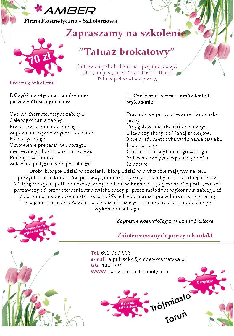 Szkolenia Kursy kosmetyczne szkolenie kurs , Kiełpino, Gdańsk , Toruń, pomorskie