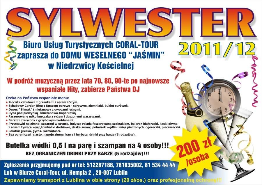 Sylwester, tanie bilety, wycieczka,wczasy,kulig,, Lublin, lubelskie