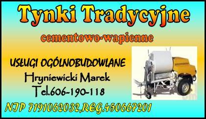 Tanio!!!Tynki Tradycyjne/Gipsowe-Białystok...!!!, podlaskie