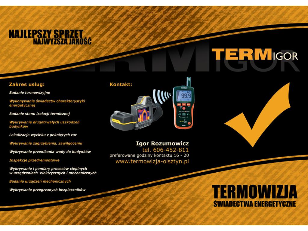 TERMOWIZJA BUDYNKÓW OLSZTYN 606 452 811, OLSZTYN, CAŁE WOJ WARMIŃSKO - MAZURSKIE, warmińsko-mazurskie