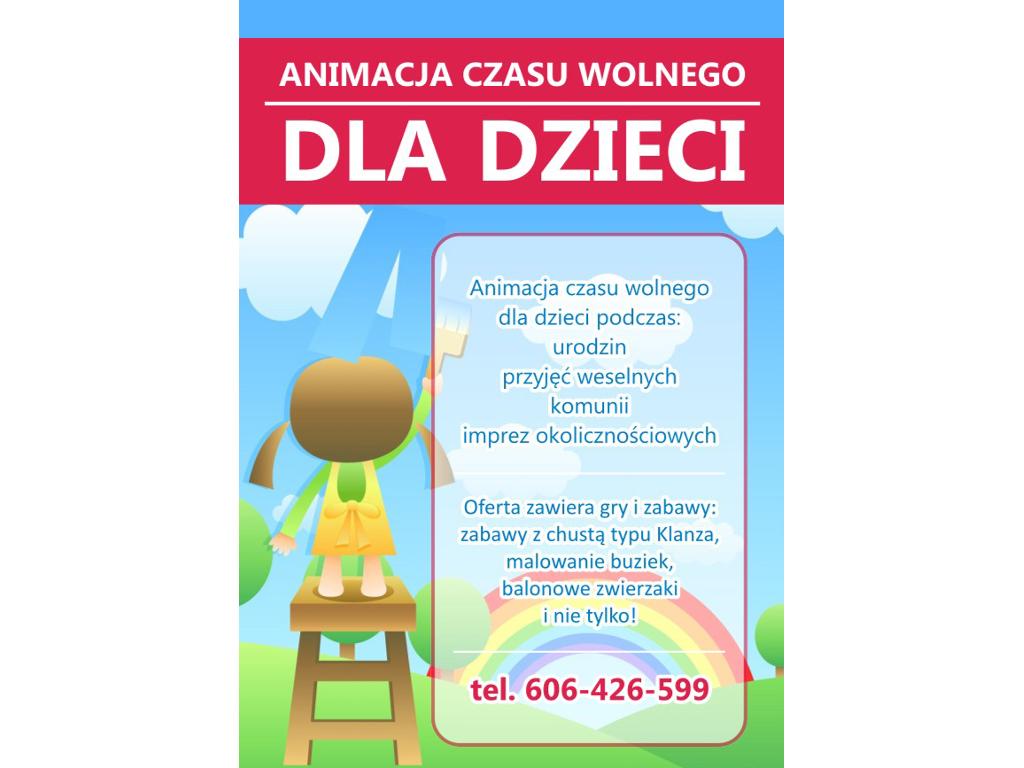 Urodziny dla dzieci, animator zabaw, Stargard Szczeciński, zachodniopomorskie