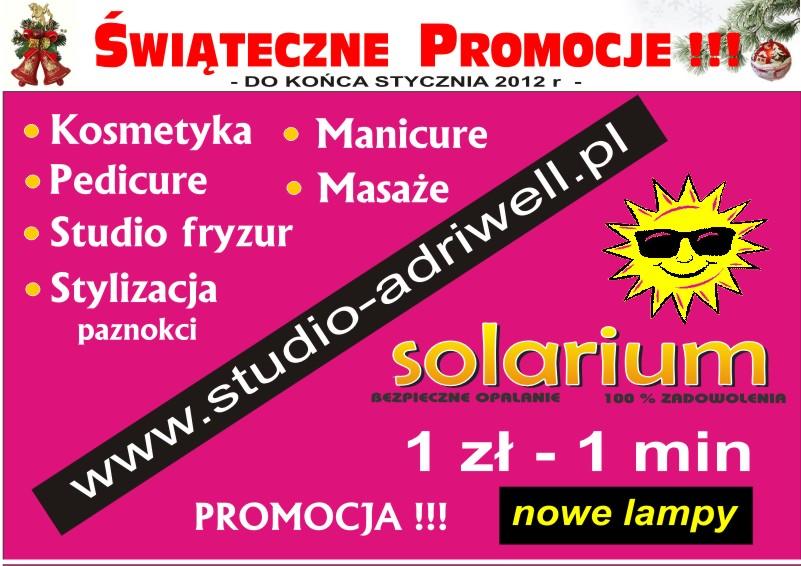 Studio Urody ADRIWELL- Świąteczne Promocje  -50%,  Kraków, małopolskie