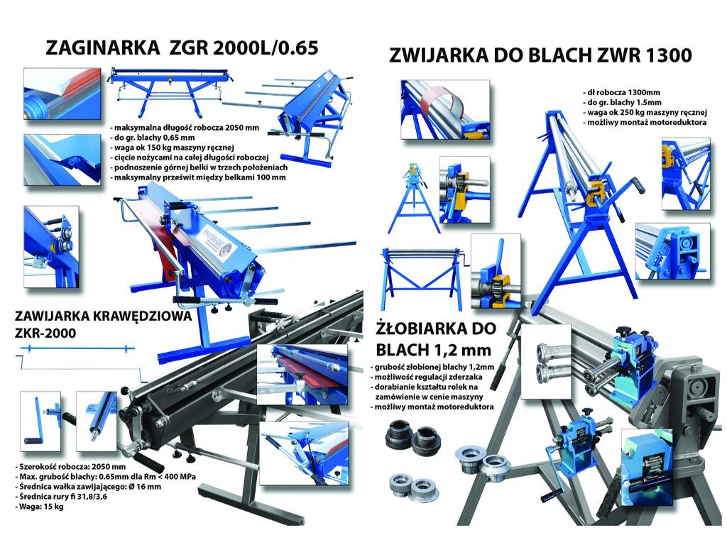 ZAGINARKA ŻŁOBIARKA PROD-MASZ GIĘTARKA DO BLACH