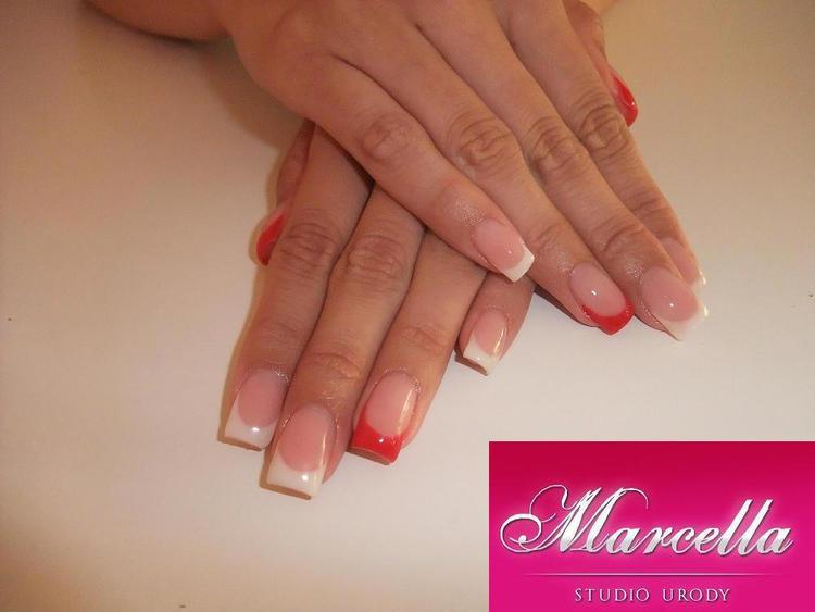 Żelowanie dłoni manicure hybrydowy tipsy tychy , śląskie