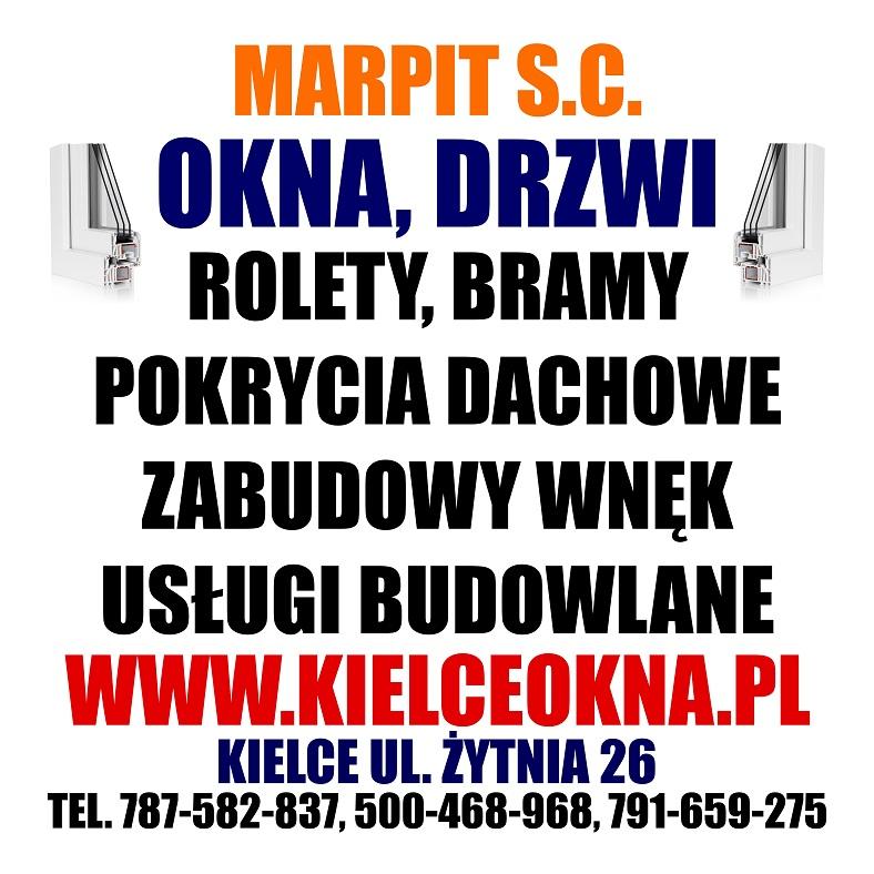 Okna, drzwi, rolety, bramy, okna pcv, Kielce, świętokrzyskie