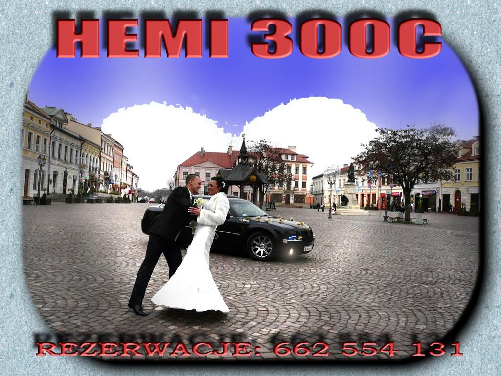 Biały i Czarny Chrysler 300C HEMI do ślubu, Rzeszów,Jasło,Krosno,Mielec,Jarosław, podkarpackie