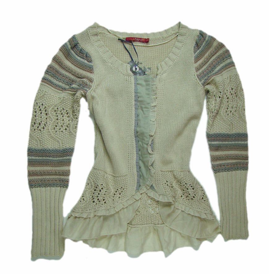 outlet.tychy.pl  haftowany cardigan Cream