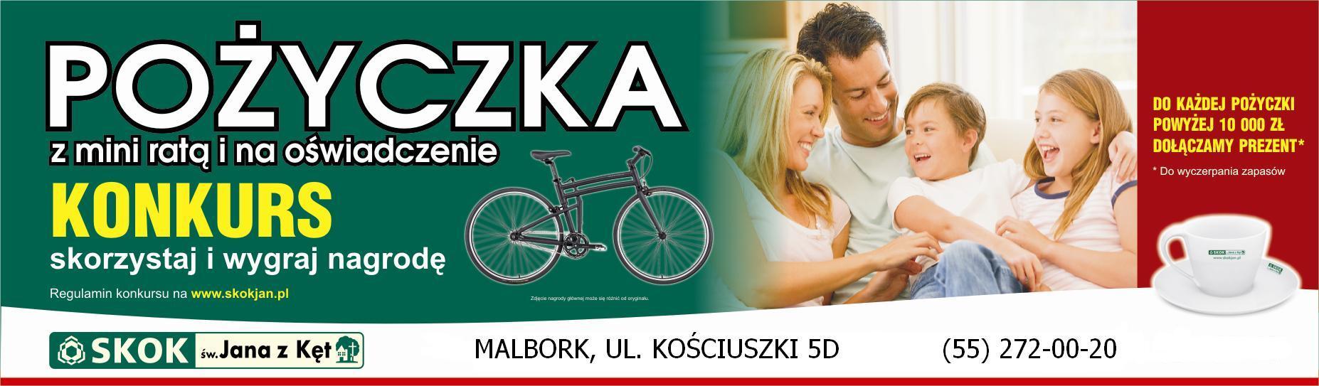 POŻYCZKA Z KONKURSEM, Malbork, pomorskie