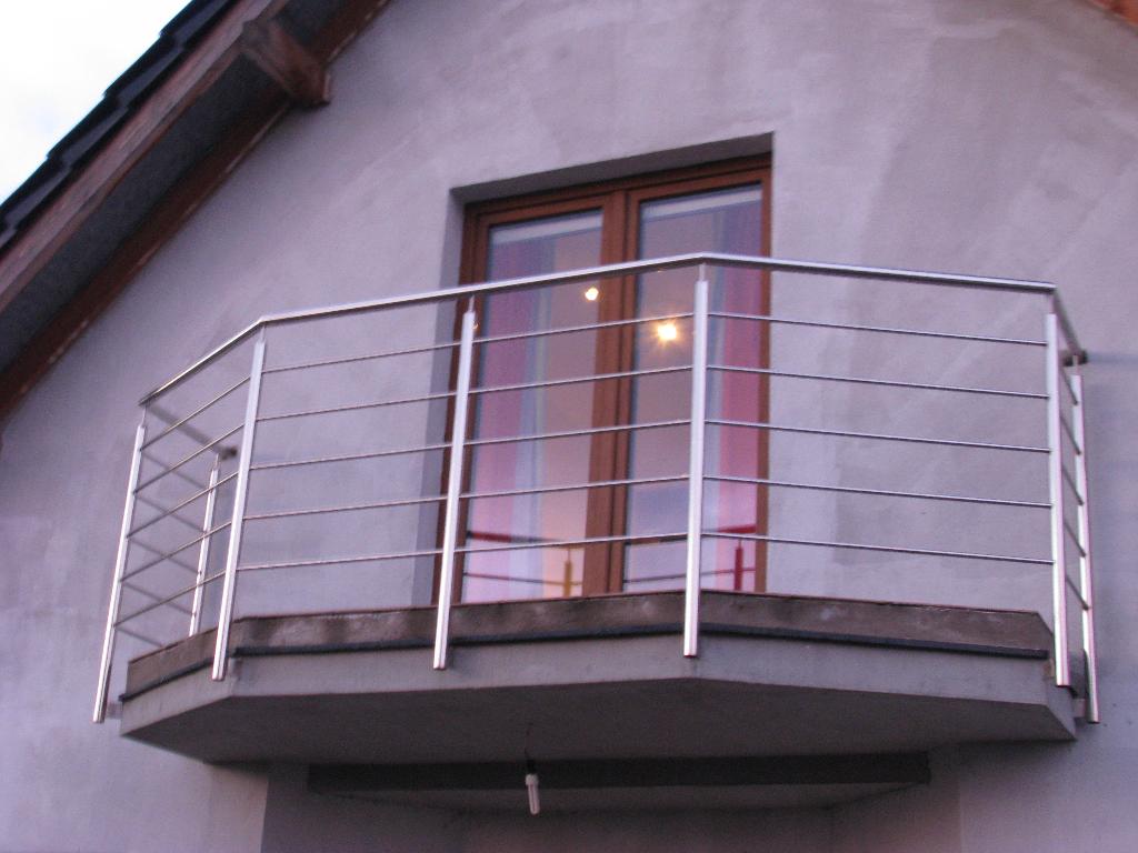 Balustrady nierdzewne zewnętrzne balkonowe
