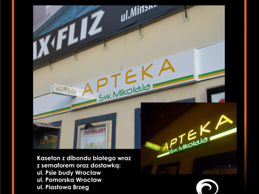 Reklama, kasetony, litery 3D, tablice MaximuM, Wrocław, dolnośląskie