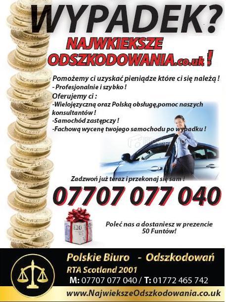 NajwiekszeOdszkodowania.co.uk, UK-POLSKA