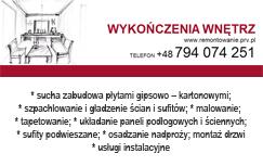 WYKOŃCZENIA WNĘTRZ - TYCHY i okolice, śląskie