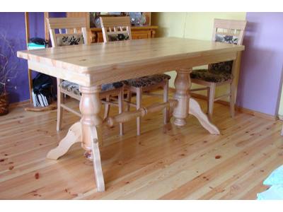Stół jadalniany, rozkładany lub stały, podłogi drewniane, cyklinowanie, lakierowanie, renowacje - kliknij, aby powiększyć