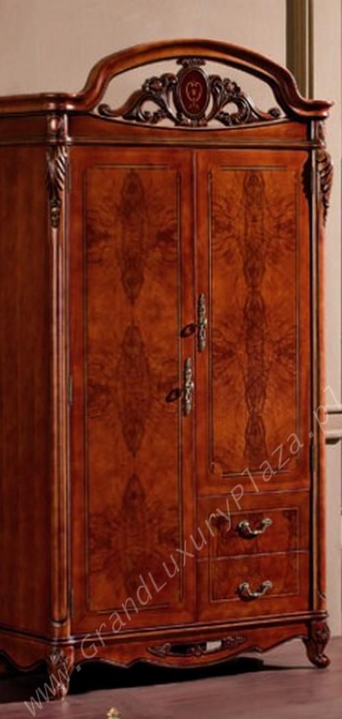 Drewniana szafa ręcznie zdobiona DM-1291, s. 1200, Stara Iwiczna, mazowieckie