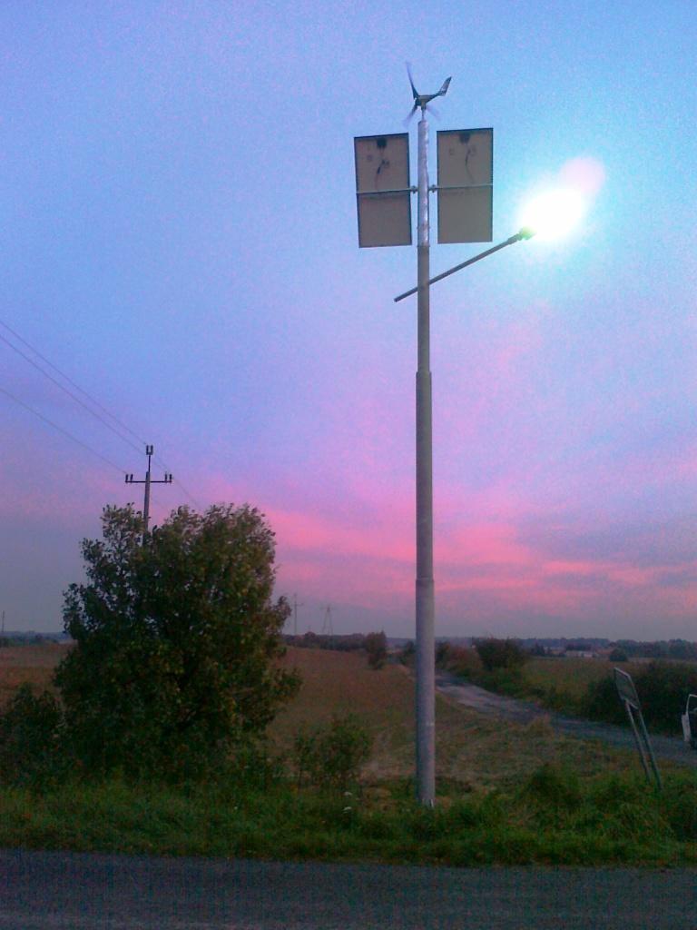 Uliczne lampy hybrydowe, Lampy Solarne, Oprawy LED, Żagań, lubuskie