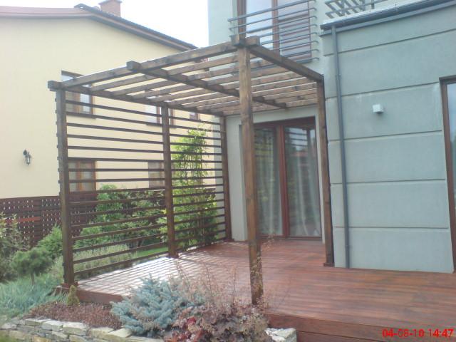 Pergola wraz z  tarzsem drewnianym