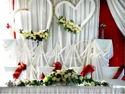 dekoracja sali weselnej. - kliknij, aby powiększyć