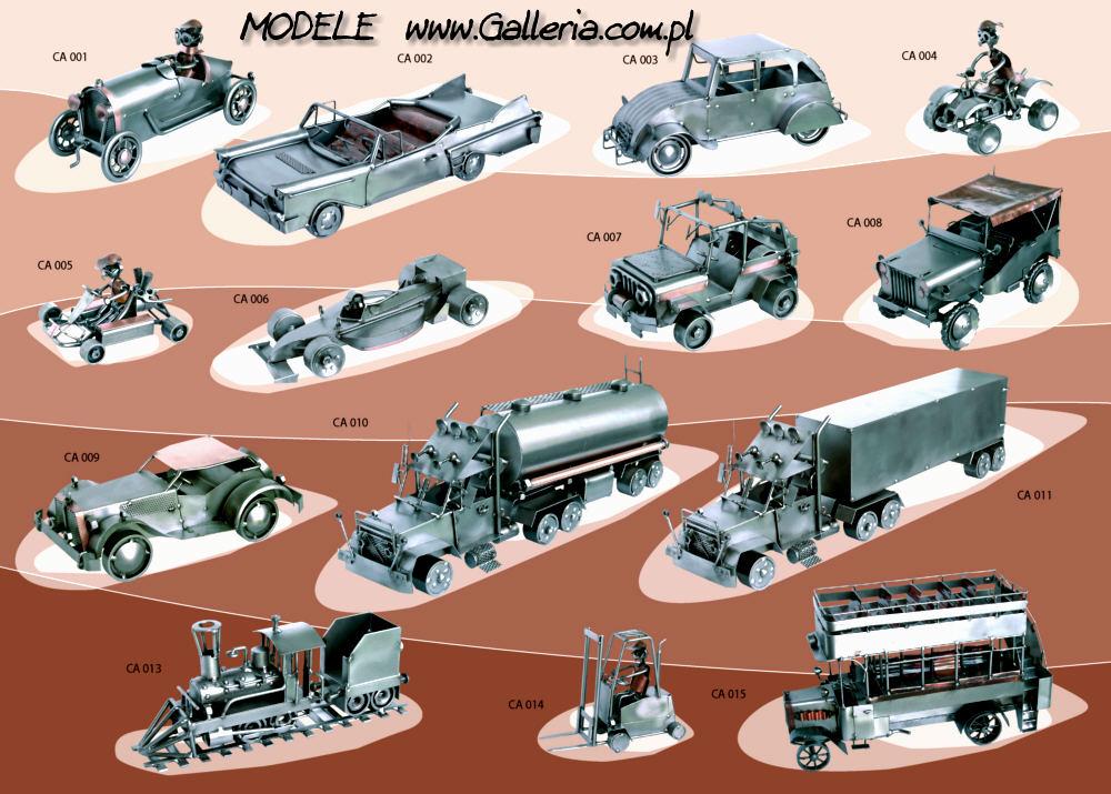 metalowe modele samochodów