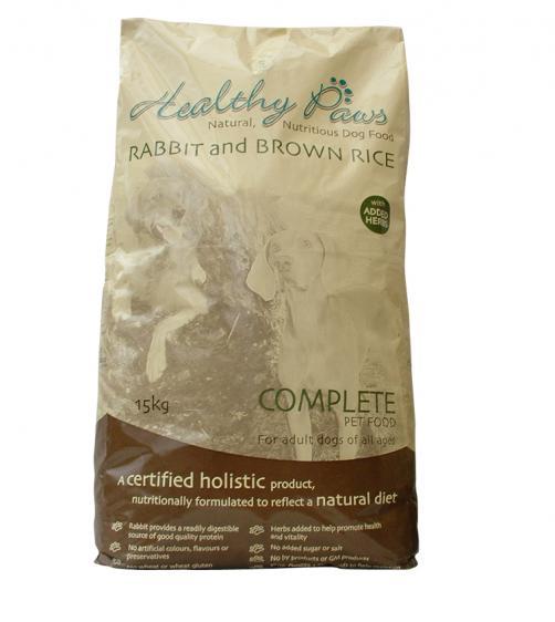 Karma holistyczna Healthy Paws Adult Complete 15 kg Królik, Ryż