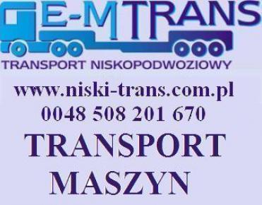 TRANSPORT PONADGABARYTOWY PONADNORMATYWNY MASZYN, Warszawa, świętokrzyskie