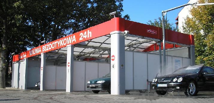 widok na myjnię