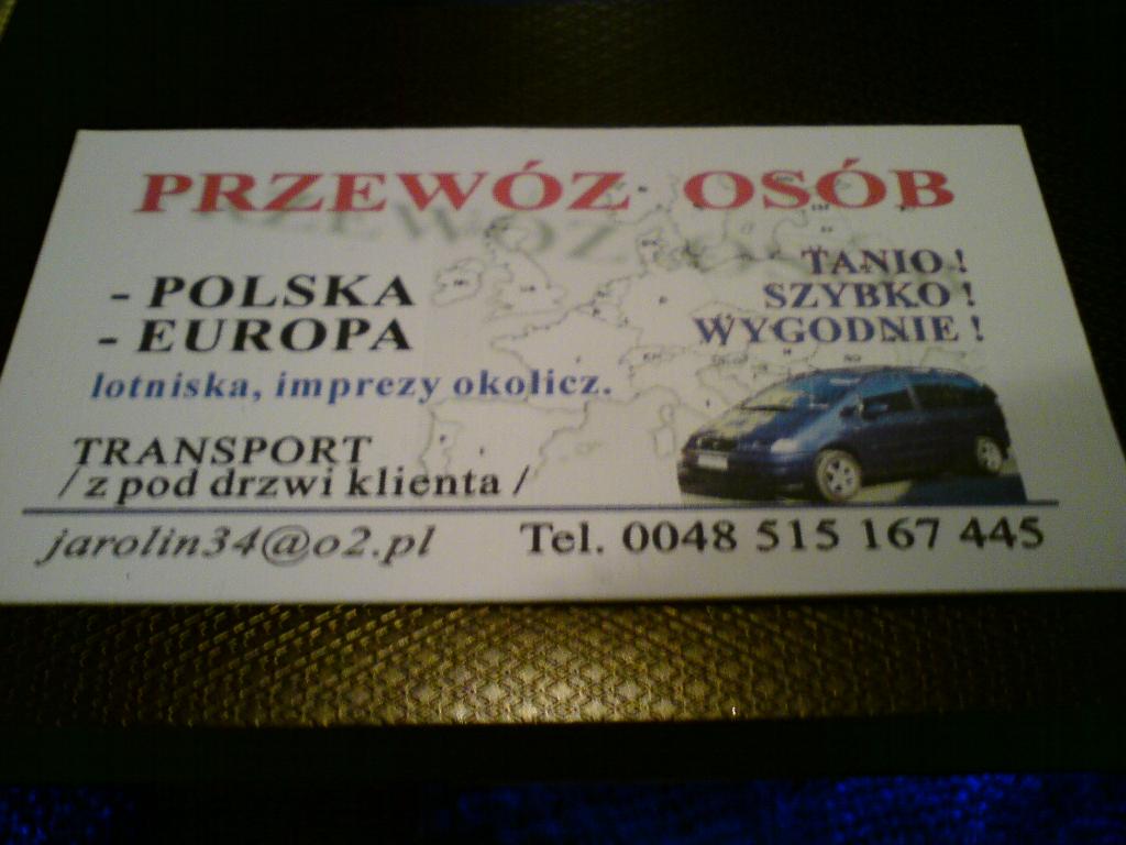 PRZEWOZY OSOB, GUBIN, lubuskie